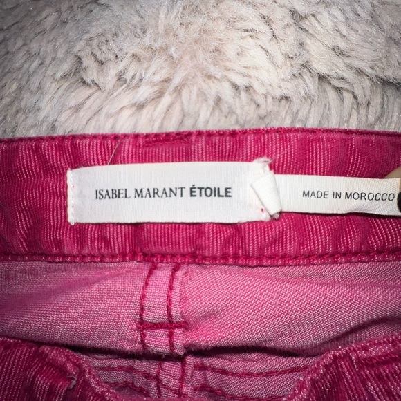 Isabel Marant Etoile Ivo Skinny Zipper Cords Corduroy Pants, size 36/4 - Picture 6 of 13